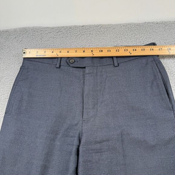 S Brooks Brothers 1818 Madison Dress Pants Mens 33x31 Blue 100% Wool Formal - Picture 3 of 11